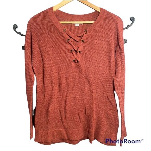 ✨ AMERICAN EAGLE Jegging Fit Rust Sweater✨ - Picture 3 of 6